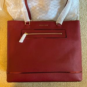 Cherry Red Michael Kors Tote